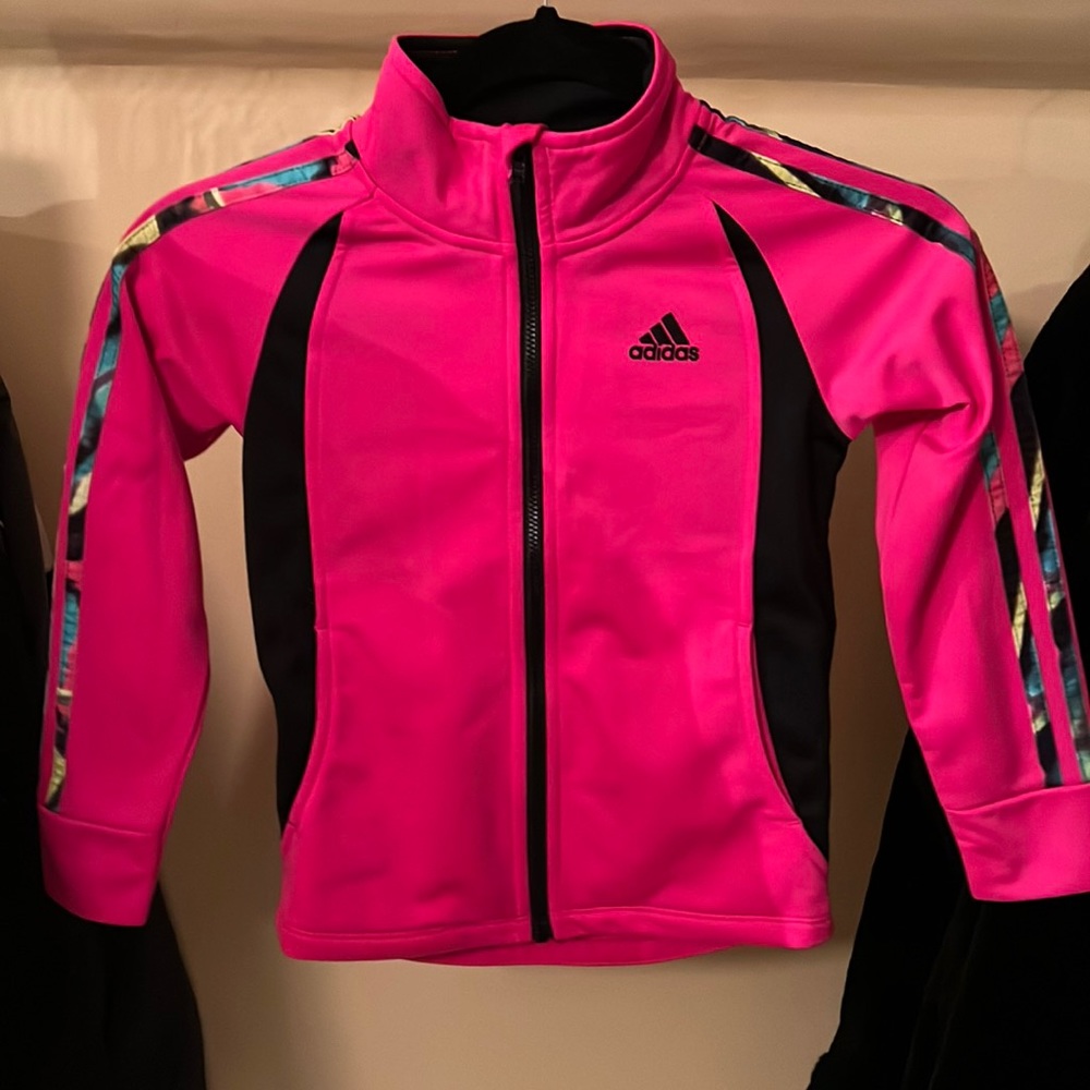 Girls Adidas track jacket size 5